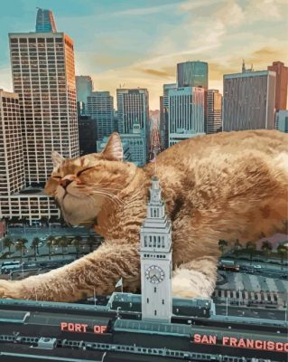 New York City Cat paint by number