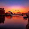 Newcastle Upon Tyne At Sunset paint by number