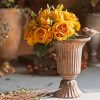 Old Vase And Yellow Roses paint by number