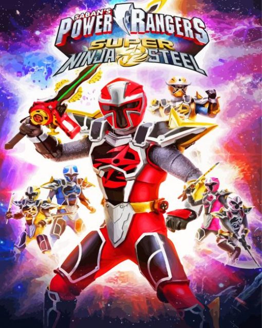 Power Ranger Ninja Steel Poster paint by number