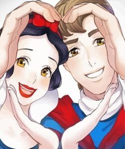 Prince Florian And Snow White paint by number