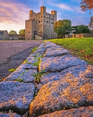 Rochester Castle paint by number