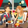 Romantic Dinner Party Paint by number