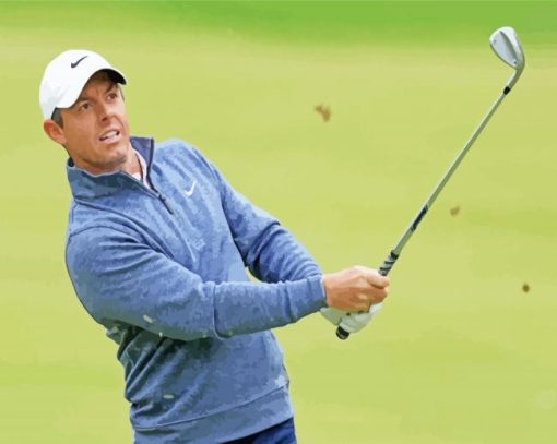 Rory McIlroy Golf Player paint by number