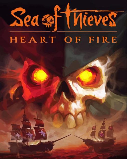 Sea Of Thieves Heart Of Fire paint by number