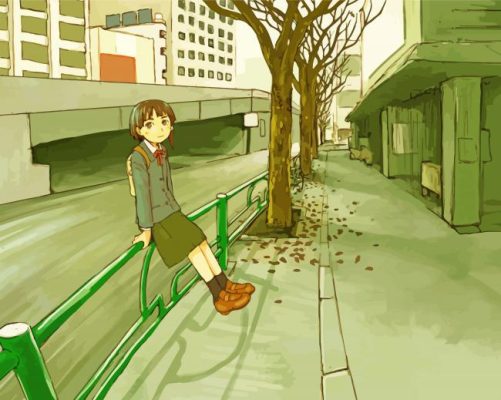 Serial Experiments Lain Lwakura Anime paint by number