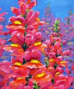Snapdragons Plant Art paint by number