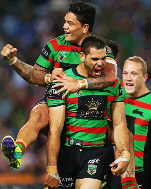 South Sydney Rabbitohs Paint by number