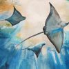 Spotted Eagle Ray Fish Underwater paint by number