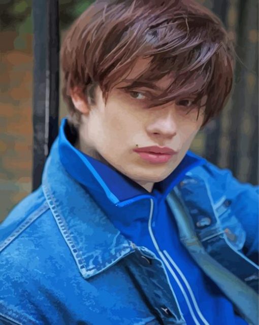 Stylish Nicholas Galitzine paint by number