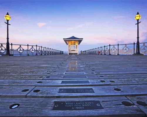 Swanage Pier paint by number