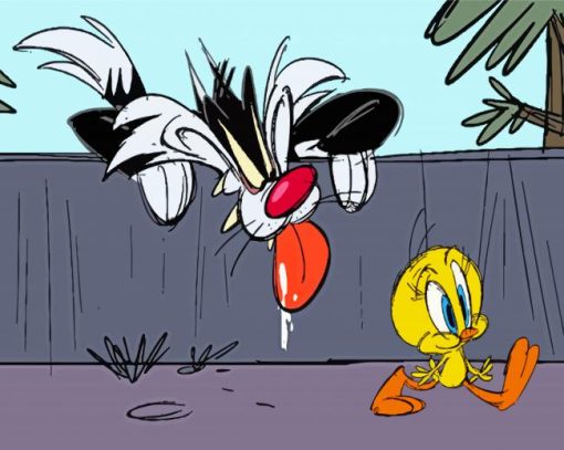 Sylvester And Tweety paint by number