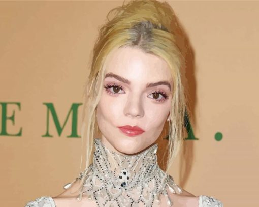 The American Anya Taylor Joy paint by number