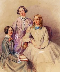 The Bronte Sisters paint by number