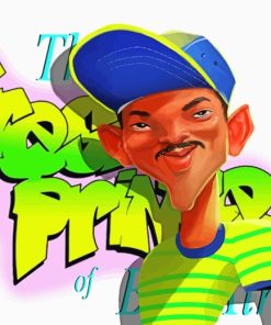 The Fresh Prince Of Bel Air Caricature paint by number