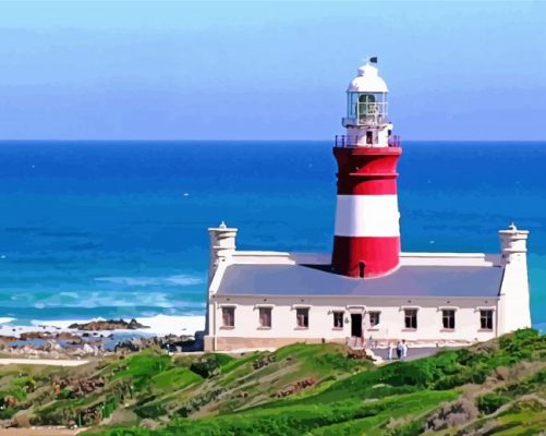 The Lighthouse Cape Agulhas paint by number