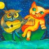 The Owl And The Pussycat Art paint by number