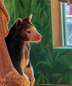 Tree Kangaroo Animal paint by number