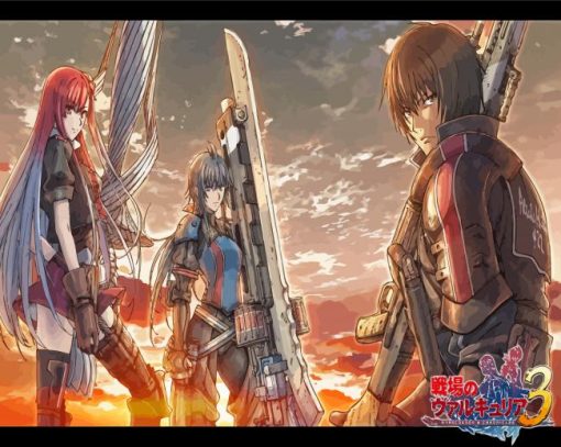 Valkyria Chronicles Anime Characters paint by number