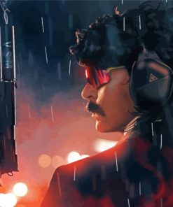 Video Game Dr Disrespect paint by number