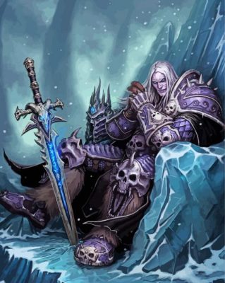 Video Game World Of Warcraft Lich King Paint by number