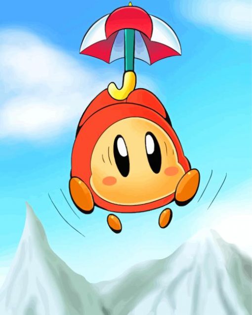 Waddle Dee Kirby Video Game paint by number