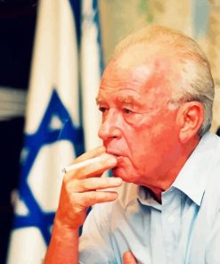 Yitzhak Rabin paint by number