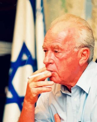 Yitzhak Rabin paint by number