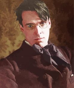 Young William Butler Yeats paint by number