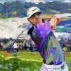 Abstract Rory McIlroy paint by number