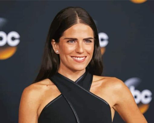 Actress Karla Souza paint by number