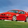 Aesthetic 2000 Red Mustang Car paint by number
