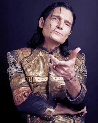 Aesthetic Corey Feldman paint by number