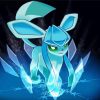 Aesthetic Glaceon paint by number