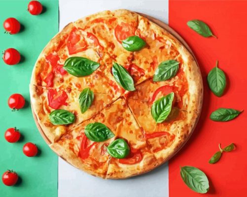 Aesthetic Italy Food Art paint by number