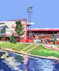 Aesthetic Nottingham Forest paint by number