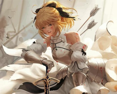 Aesthetic Saber Lily paint by number