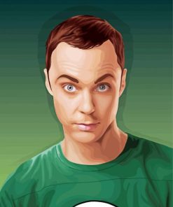 Aesthetic Sheldon Cooper Art paint by number