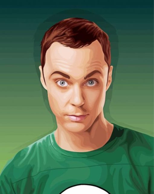 Aesthetic Sheldon Cooper Art paint by number