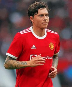 Aesthetic Victor Lindelof Football Player paint by number