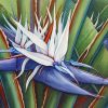 Aesthetic White Bird Of Paradise paint by number