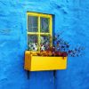 Aesthetic Yellow Window paint by number