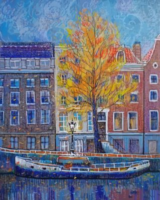 Amsterdam Autumn Saison Art paint by number