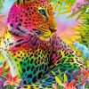 Beautiful Colorful Cheetah Art Paint by number