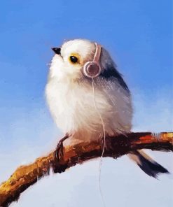 Bird Listening To Music Lucia Hefferna paint by number