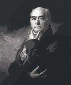 Black And White Portrait Henry Raeburn paint by number