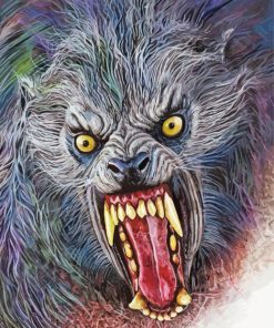 Cool American Werewolf paint by number