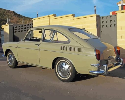 Cool Vw Fastback paint by number