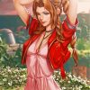 Cute Aerith Gainsborough paint by number