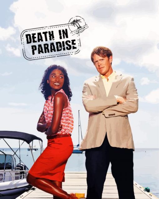 Death In Paradise Serie Poster paint by number